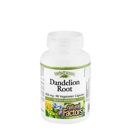 НАТУРАЛ ФАКТОРС ГЛУХАРЧЕ КОРЕН капсули 425 мг 90 броя / NATURAL FACTORS DANDELION ROOT