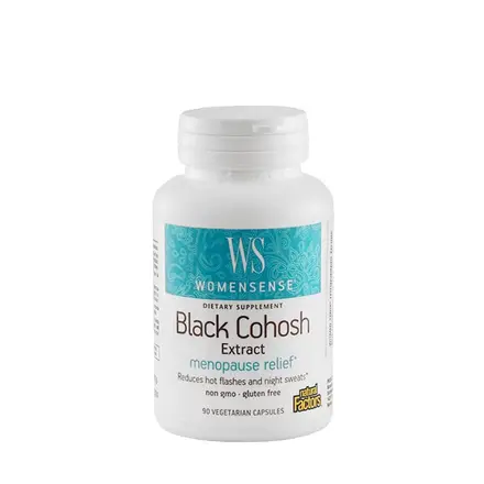 НАТУРАЛ ФАКТОРС УОМЪНСЕНС ГРОЗДОВИДЕН РЕСНИК капсули 90 броя / NATURAL FACTORS WOMENSENSE BLACK COHOSH