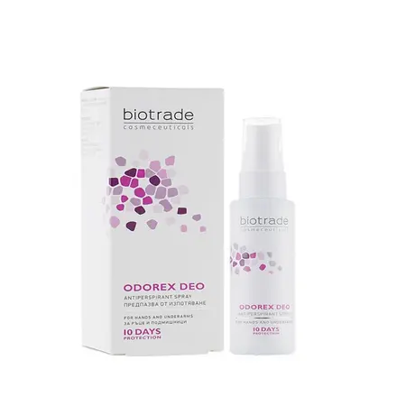 БИОТРЕЙД ОДОРЕКС ДЕО СПРЕЙ ЛОСИОН ПРОТИВ ИЗПОТЯВАНЕ 40 мл. / BIOTRADE ODOREX DEO ANTIPERSPIRANT SPRAY
