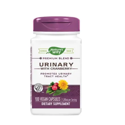 УРИНАРИ С ЧЕРВЕНА БОРОВИНКА капсули 420 мг 100 броя / NATURE'S WAY URINARY WITH GRANDBERRY