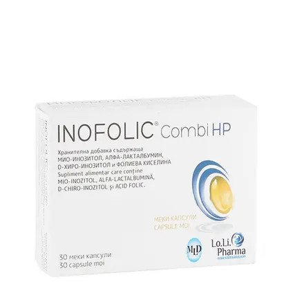 ИНОФОЛИК КОМБИ HP капсули 30 броя / LO.LI.PHARMA INTERNA INOFOLIC COMBI HP