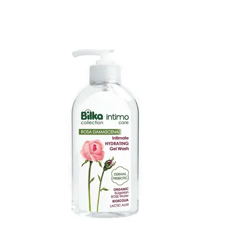 БИЛКА ХИДРАТИРАЩ ИНТИМЕН ГЕЛ С РОЗА ДАМАСЦЕНА 200 мл. / BILKA INTIMATE GEL ROSA DAMASCENA HYDRATING