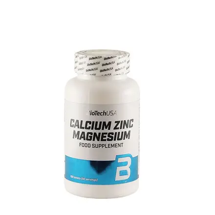БИОТЕЧ КАЛЦИЙ + МАГНЕЗИЙ + ЦИНК таблетки 100 броя / BIOTECH USA CALCIUM + MAGNESIUM + ZINC