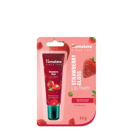 ХИМАЛАЯ БАЛСАМ ЗА УСТНИ С АРОМАТ НА ЯГОДА 10 гр. / HIMALAYA LIP BALM STRAWBERRY