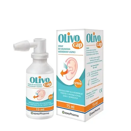 ОЛИВОКАП СПРЕЙ ЗА ОТСТРАНЯВАНЕ НА УШНА КАЛ 15 мл. / CAPEYPHARMA OLIVOCAP SPRAY FOR REMOVAL OF EARWAX