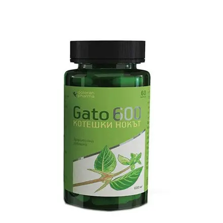ГАТО 600 КОТЕШКИ НОКЪТ капсули 60 броя / DOLERAN PHARMA GATO 600 CATS CLAW