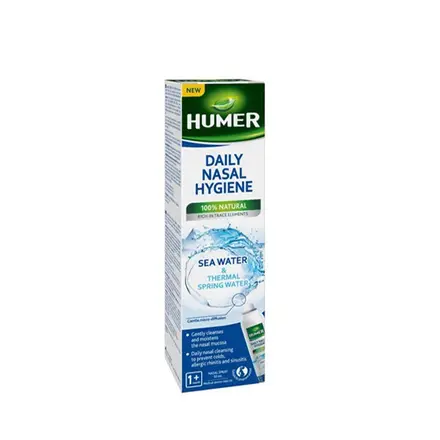 ХЮМЕР ТЕРМАЛНА И МОРСКА ВОДА ЗА ЕЖЕДНЕВНА ХИГИЕНА НА НОСА 50 мл. / URGO HUMER DAILY NASAL HYGIENE