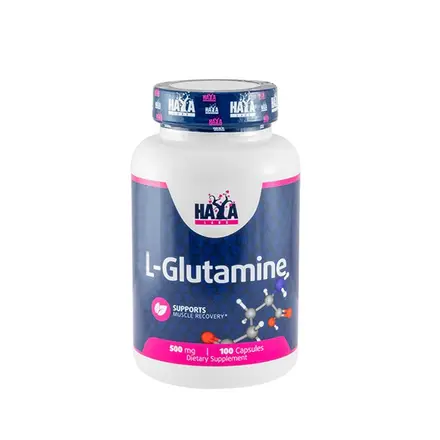 ХАЯ ЛАБС L - ГЛУТАМИН капсули 500 мг. 100 броя / HAYA LABS L - GLUTAMINE