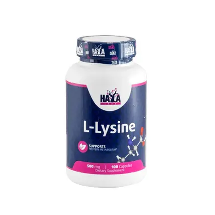 ХАЯ ЛАБС L - ЛИЗИН капсули 500 мг 100 броя / HAYA LABS L - LYSINE
