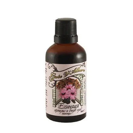 ЕХИНАЦЕЯ + ПРОПОЛИС + БЪЗОВ ПЛОД тинктура 50 мл. / GATE V`ALLURE ECHINACEA + PROPOLIS + ELDERBERRY FRUIT
