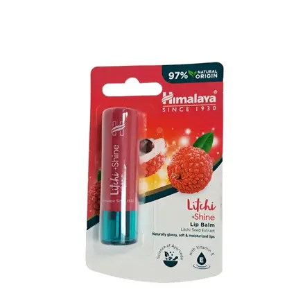 ХИМАЛАЯ БАЛСАМ ЗА УСТНИ С ЛИЧИ 4.5 г / HIMALAYA DRUG LITCHI SHINE LIP BALM