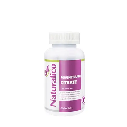 НАТУРАЛИКО МАГНЕЗИЕВ ЦИТРАТ таблeтки 60 броя / NATURALICO MAGNESIUM CITRATE