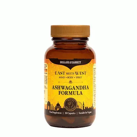 АШВАГАНДА ФОРМУЛА капсули 30 броя / HOLLAND & BARRETT ASHWAGANDHA FORMULA