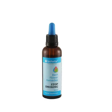 БИОХЕРБА КАПКИ НА ДОКТОР БАХ ПРОТИВ ТЮТЮНОПУШЕНЕ 50 мл. / BIOHERBA BACH FLOWER REMEDIES STOP SMOKING
