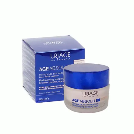 УРИАЖ AGE ABSOLU УПЛЪТНЯВАЩА НОЩНА МАСКА 50 мл. / URIAGE AGE ABSOLU REDENSIFYING SLEEPING MASK
