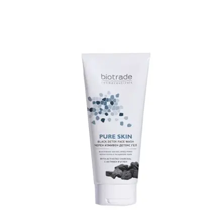 БИОТРЕЙД ПЮЪР СКИН ЧЕРЕН ИЗМИВЕН ДЕТОКС ГЕЛ 200 мл. / BIOTRADE PURE SKIN BLACK DETOX FACE WASH