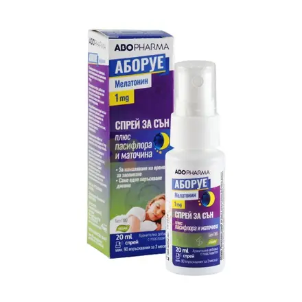 АБОФАРМА АБОРУЕ МЕЛАТОНИН спрей 20 мл / ABOPHARMA ABORUHE MELATONIN spray