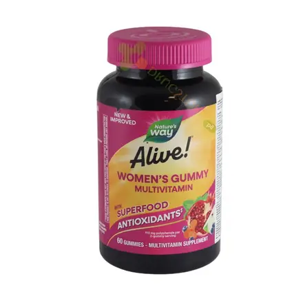 АЛАЙВ МУЛТИВИТАМИНИ ЗА ЖЕНИ желирани таблетки 60 броя / NATURE'S WAY ALIVE WOMENS GUMMY VITAMINS gummes