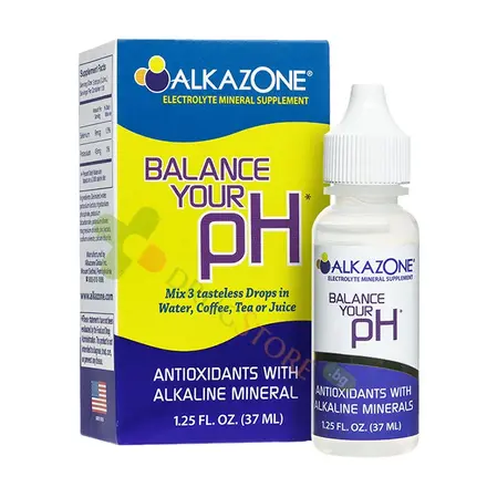 АЛКАЗОН БАЛАНС АЛКАЛИЗИРАЩИ МИНЕРАЛНИ КАПКИ 37 мл / ALKAZONE ELECTROLYTE MINERAL SUPPLEMENT