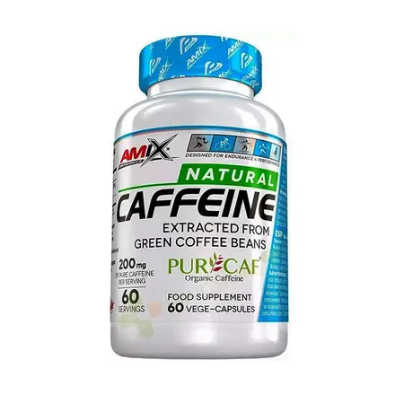 АМИКС НАТУРАЛ КОФЕИН PURCAF капсули 60 броя / AMIX NATURAL CAFFEINE PURCAF