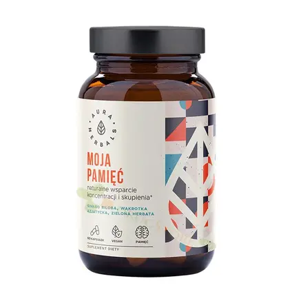 АУРА ХЕРБАЛС БИЛКОВА ФОРМУЛА ЗА ПАМЕТ капсули 60 броя / AURA HERBALS HERBAL MEMORY FORMULA