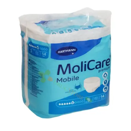 БЕЛЬО ЗА ВЪЗРАСТНИ МОЛИКЕЪР размер S 14 броя / HARTMANN MOLICARE PREMIUM MOBILE ADULT S