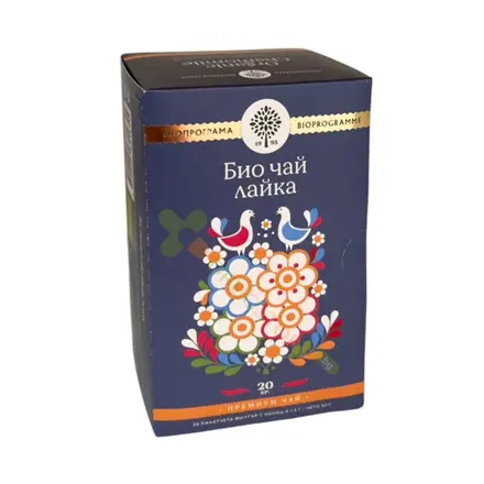 БИО ЧАЙ ЛАЙКА ПРЕМИУМ филтър 20 броя / BIOPROGRAMA BIO CHAMOMILLA TEA filter bags
