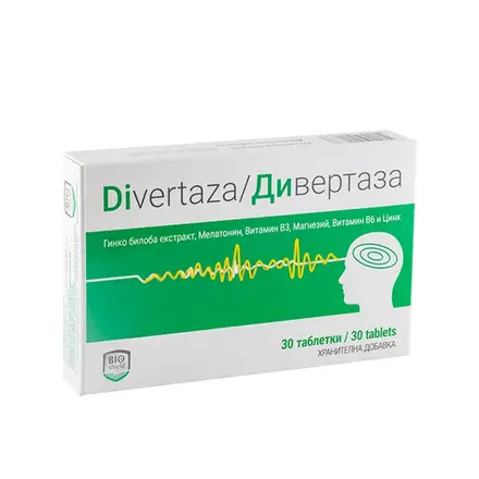ДИВЕРТАЗА таблетки 30 броя / BIOSHIELD DIVERTAZA