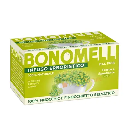 БОНОМЕЛИ БИЛКОВ ЧАЙ С ДИВ И СЛАДЪК КОПЪР филтър 16 броя / BONOMELLI HERBAL TEA WILD AND SWEET FENNE filter