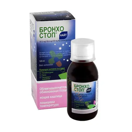 БРОНХОСТОП НАЙТ перорален разтвор 120 мл / BRONCHOSTOP® NIGHT oral solution