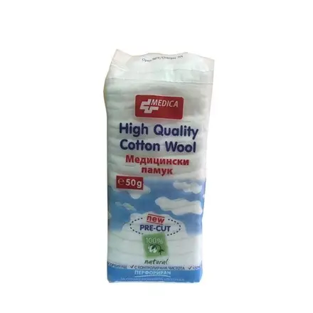 МЕДИЦИНСКИ ПАМУК 50 гр. / MEDICA COTTON MEDICAL
