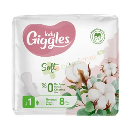 ДАМСКИ ПРЕВРЪЗКИ ЛЕЙДИ ГИГЪЛС СОФТ НОРМАЛ 8 броя / GIGGLES LADY SOFT NORMAL PADS