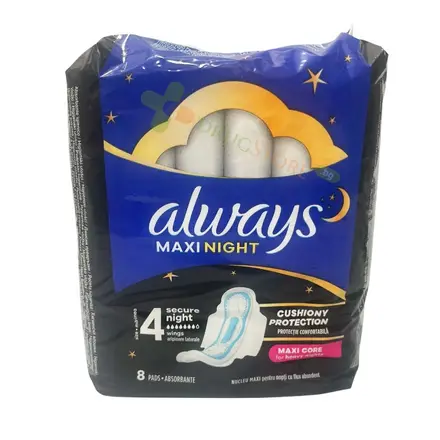 ДАМСКИ ПРЕВРЪЗКИ ОЛУЕЙС КЛАСИК СЕКЮР НАЙТ МАКСИ 8 броя / ALWAYS MAXI SECURE NIGHT PADS