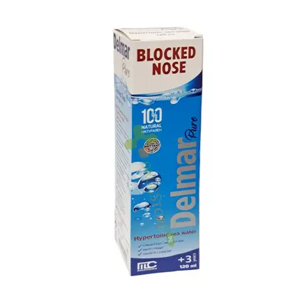 ДЕЛМАР ПЮР ХИПЕРТОНИК СПРЕЙ 120 мл / MEDOCHEMIE DELMAR PURE HYPERTONIC SPRAY