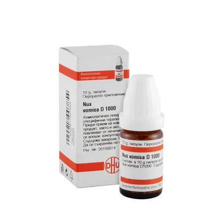 НУКС ВОМИКА D1000 пилули 10 г / DHU-ARZNEIMITTEL NUX VOMICA D1000