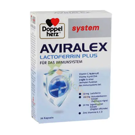 ДОПЕЛХЕРЦ СИСТЕМ АВИРАЛЕКС капсули 20 броя / DOPPEL HERZ SYSTEM AVIRALEX