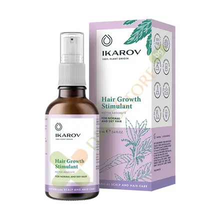 ИКАРОВ СТИМУЛАНТ ЗА РАСТЕЖ НА КОСАТА С КОПРИВА 100 мл / IKAROV HAIR GROWTH STIMULANT FOR NORMAL & DRY HAIR