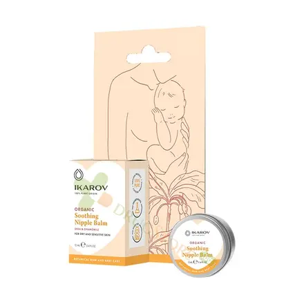 ИКАРОВ УСПОКОЯВАЩ БАЛСАМ ЗА ЗЪРНА С ШИЙ И ЛАЙКА 12 мл / IKAROV SOOTHING NIPPLE BALM SHEA & CHAMOMILE