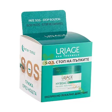 УРИАЖ HYSEAC S.O.S. ПАСТА ЗА ЛОКАЛНА ГРИЖА СРЕЩУ НЕСЪВЪРШЕНСТВА 15 г / URIAGE HYSEAC S.O.S. PASTE