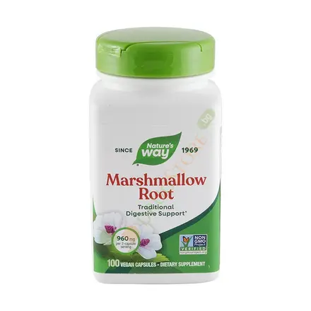 БЯЛА РУЖА корен капсули 480 мг 100 броя / NATURE'S WAY MARSHMALLOW ROOT