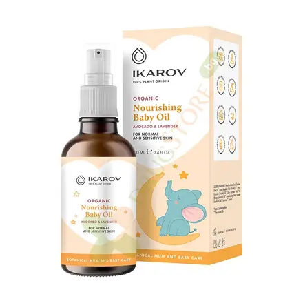 ИКАРОВ ПОДХРАНВАЩО БЕБЕШКО МАСЛО С АВОКАДО И ЛАВАНДУЛА 100 мл / IKAROV NOURISHING BABY OIL WITH AVOCADO & LAVENDER