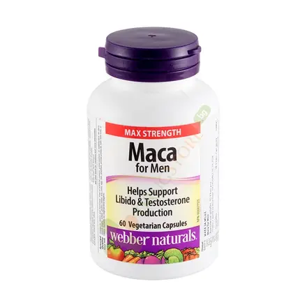 МАКА ЗА МЪЖЕ капсули 60 броя / WEBBER NATURALS MACA FOR MEN