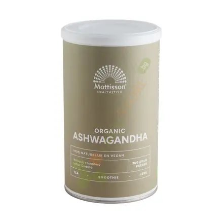 МАТИСЪН АШВАГАНДА прах 200 г / MATTISSON HEALTHSTYLE ASHWAGANDHA