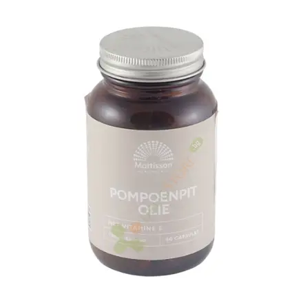 МАТИСЪН МАСЛО ОТ ТИКВЕНО СЕМЕ + ВИТАМИН E капсули 60 броя / MATTISSON HEALTHSTYLE PUMPKIN SEED OIL