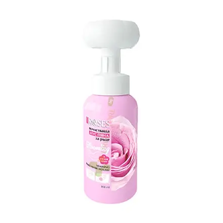 ПОЧИСТВАЩА МУС ПЯНА ЗА РЪЦЕ В РОЗОВ ЦВЯТ 350 мл / NATURE OF AGIVA ROSES FOAMING HAND WASH MOUSSE
