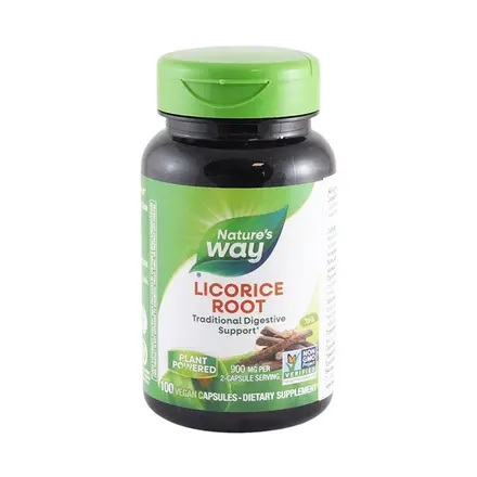 ЖЕНСКО БИЛЕ / СЛАДНИК КОРЕН капсули 450 мг 100 броя / NATURE'S WAY LICORICE ROOT