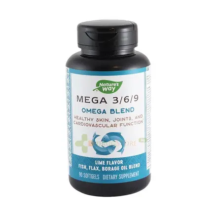 МЕГА 3/6/9 ОМЕГА БЛЕНД капсули 90 броя / NATURE'S WAY MEGA3/6/9 OMEGA BLEND capsules * 90