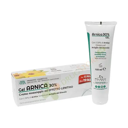САНАВИТА МАСАЖЕН ГЕЛ АРНИКА И ДЯВОЛСКИ НОКЪТ 30% 150 мл / PALADIN PHARMA SANAVITA ARNICA AND DEVIL`S CLAW MASSAGE GEL