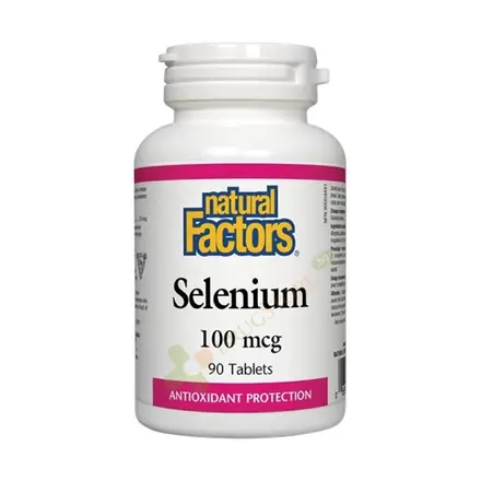 НАТУРАЛ ФАКТОРС СЕЛЕН таблетки 100 мкг 90 броя / NATURAL FACTORS SELENIUM