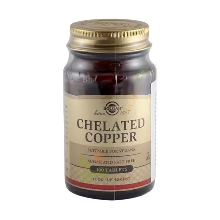 СОЛГАР ХЕЛАТИРАН МЕД таблетки 2,5 мг 100 броя / SOLGAR CHELATED COPPER